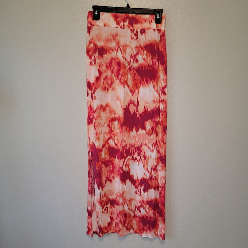 a.n.a Pink Tie Dye Maxi Skirt XS